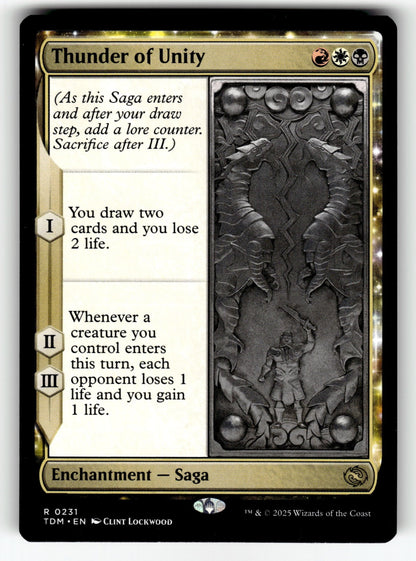 Thunder of Unity – 231 TDM: Tarkir: Dragonstorm R NM