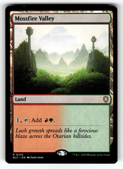 Mossfire Valley – 316 BLC: Commander: Bloomburrow R NM