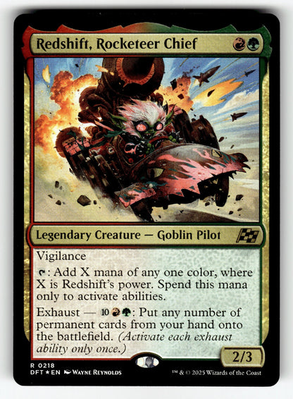 Redshift, Rocketeer Chief – 218 DFT: Aetherdrift R FoilNM