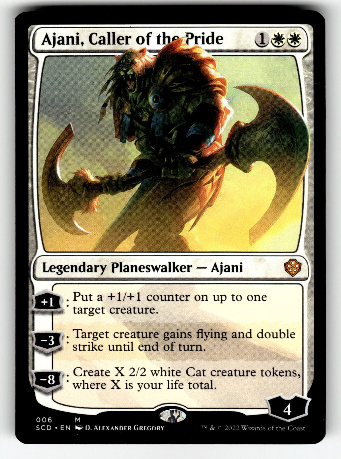 Ajani, Caller of the Pride – 6 SCD: Starter Commander Decks M LP