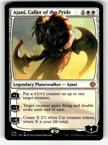 Ajani, Caller of the Pride – 6 SCD: Starter Commander Decks M LP