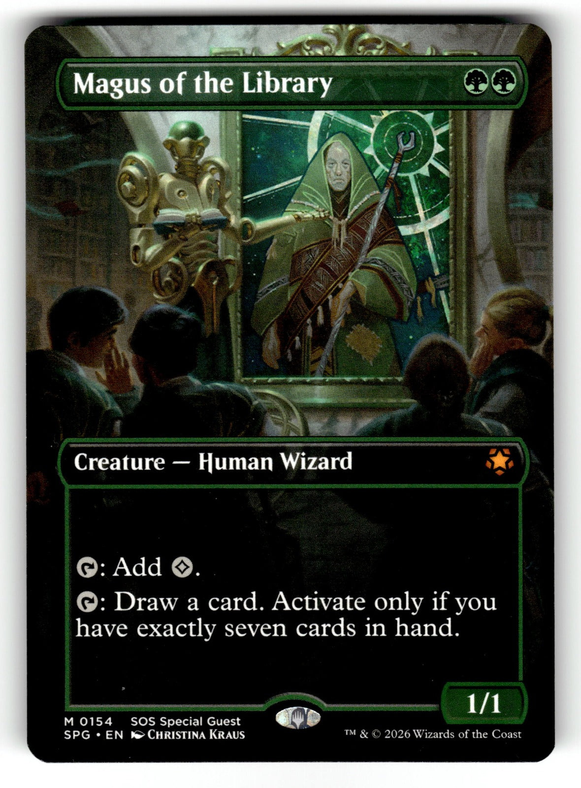 Magus of the Library (Borderless) – 154 SPG: Special Guests M NM