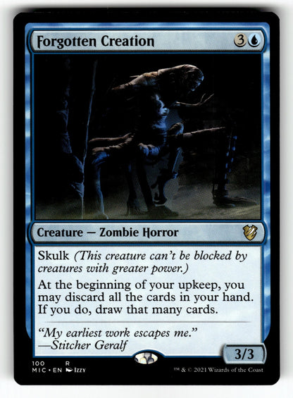 Forgotten Creation – 100 MIC: Commander: Innistrad: Midnight Hunt R NM