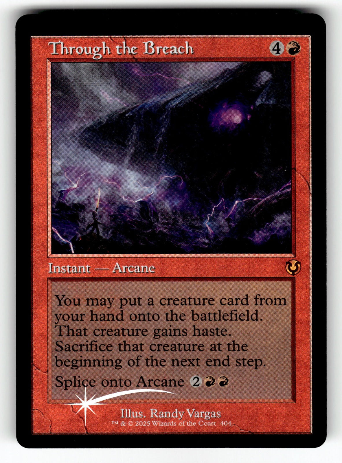 Through the Breach (Retro Frame) – 404 INR: Innistrad Remastered M Foil LP