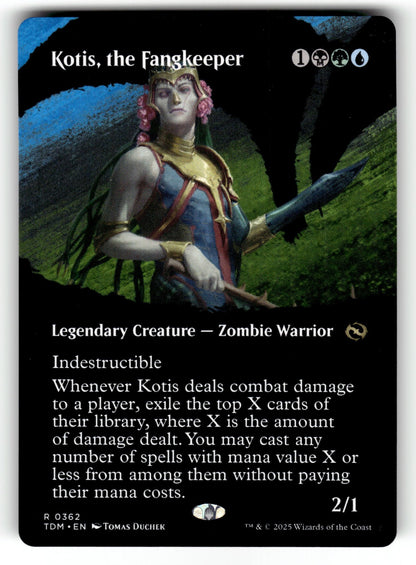 Kotis, the Fangkeeper (Borderless) – 362 TDM: Tarkir: Dragonstorm R NM
