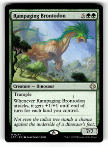 Rampaging Brontodon – 247 LCC: Commander: The Lost Caverns of Ixalan R NM