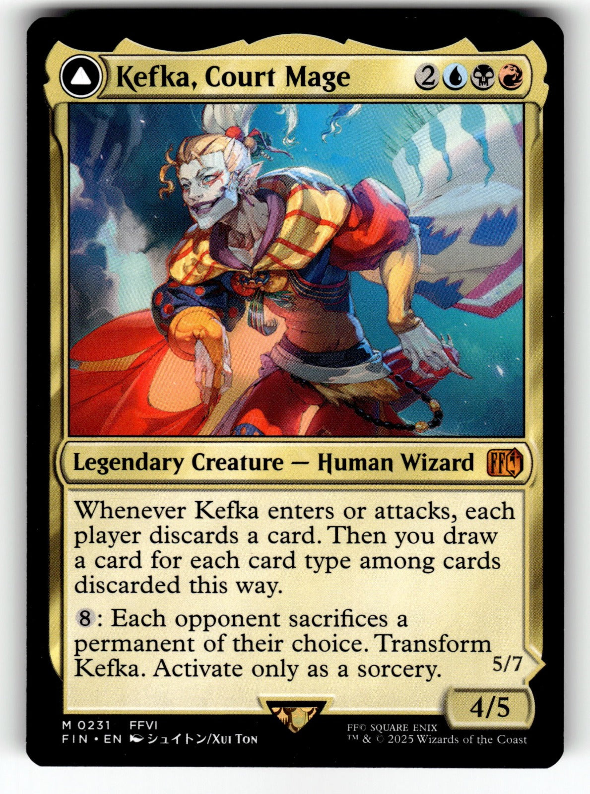 Kefka, Court Mage – 231 FIN: FINAL FANTASY M NM