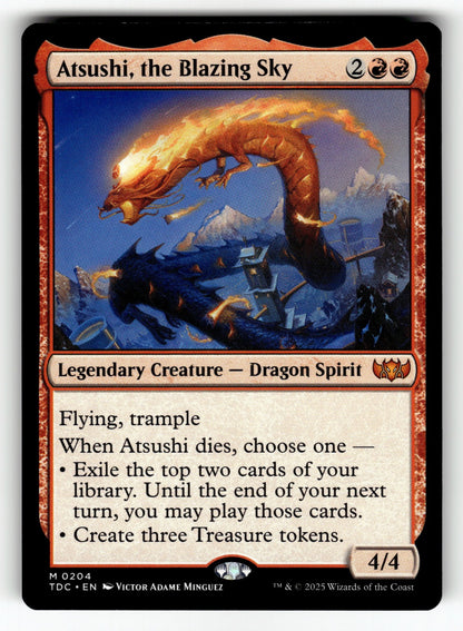 Atsushi, the Blazing Sky – 204 TDC: Commander: Tarkir: Dragonstorm M LP
