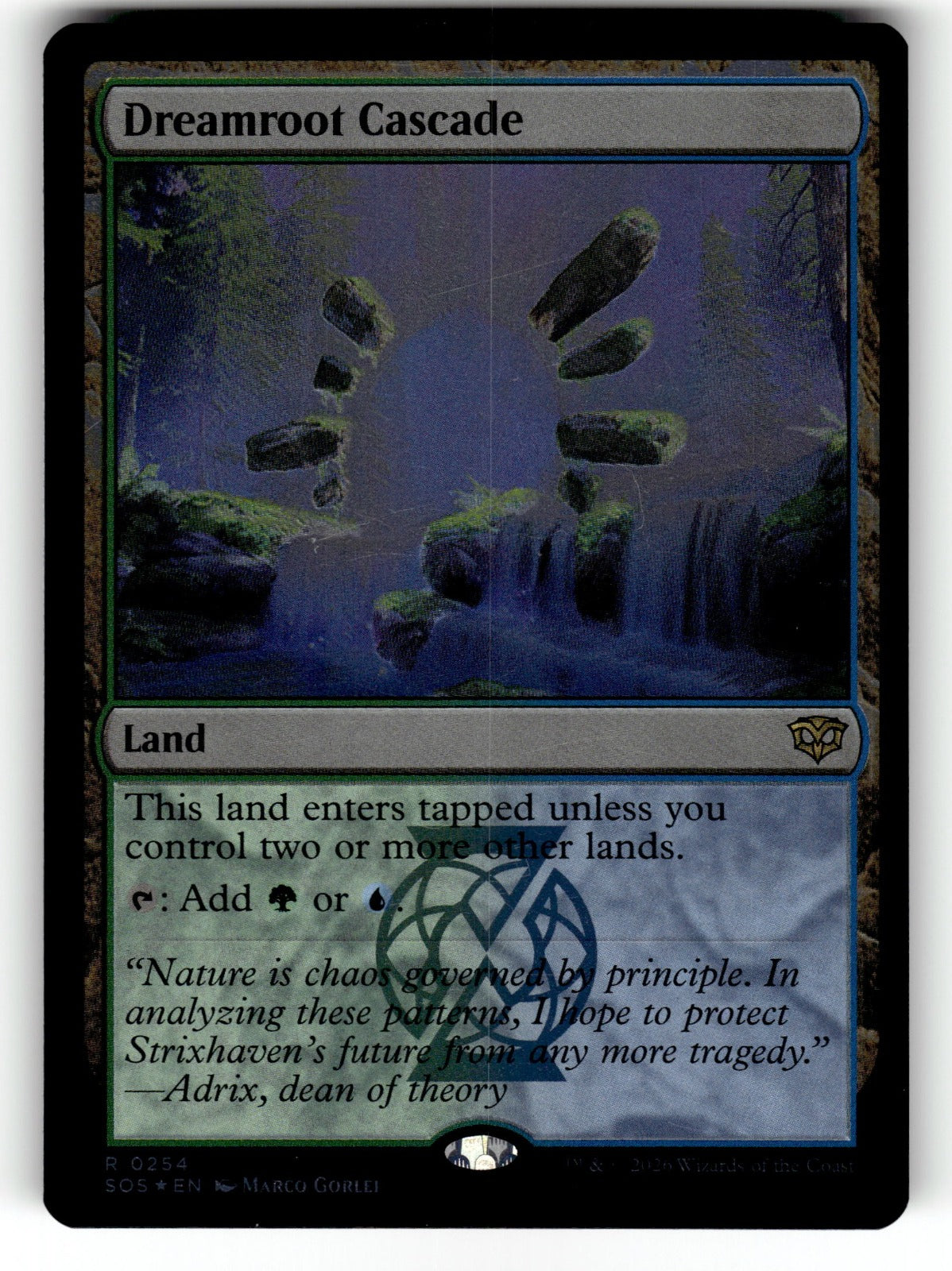 Dreamroot Cascade – 254 SOS: Secrets of Strixhaven R Foil NM