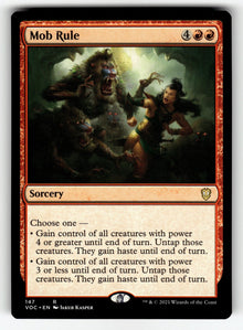 Mob Rule – 147 VOC: Commander: Innistrad: Crimson Vow R NM