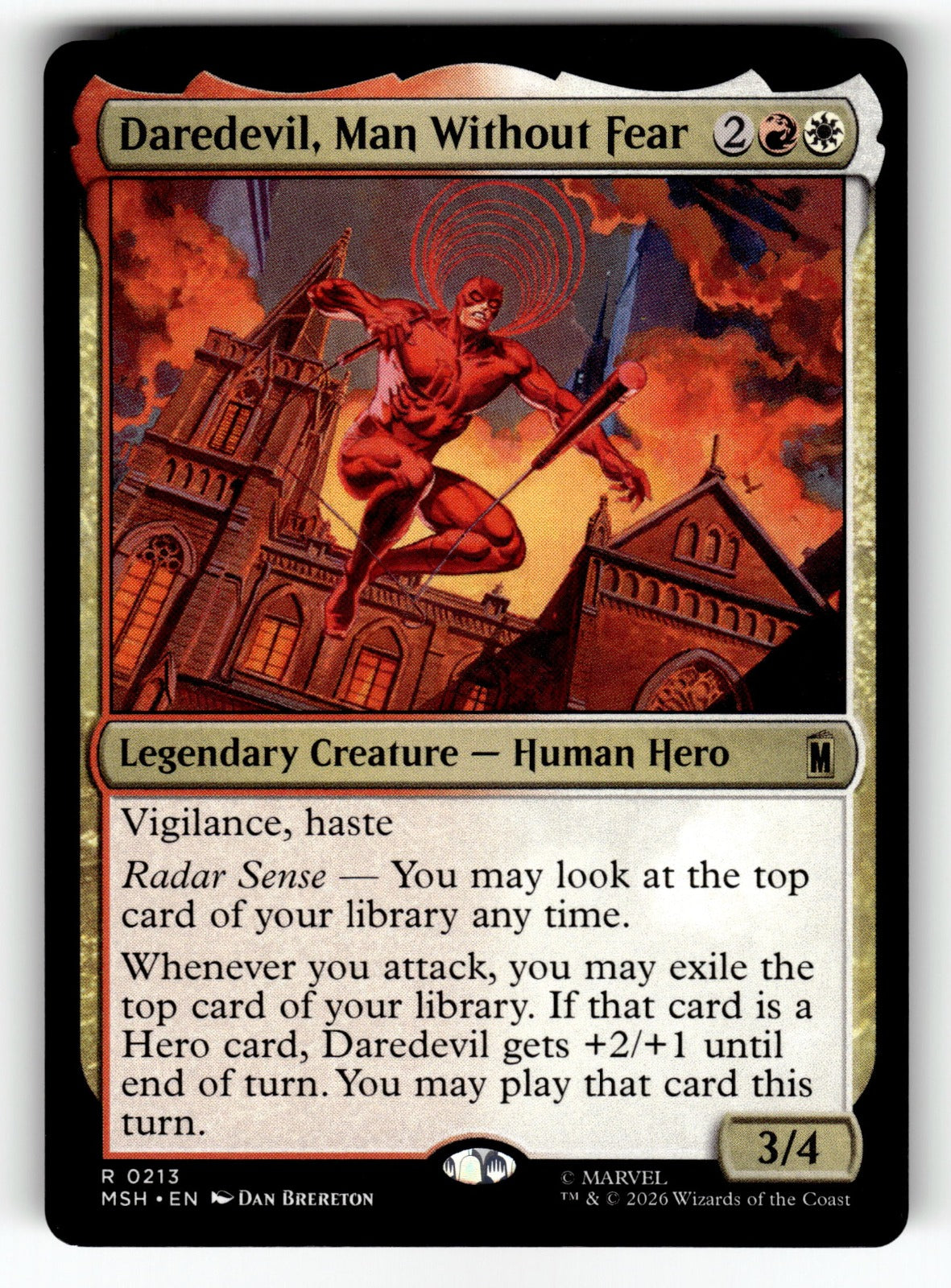 Daredevil, Man Without Fear – 213 MSH: Marvel Super Heroes R NM