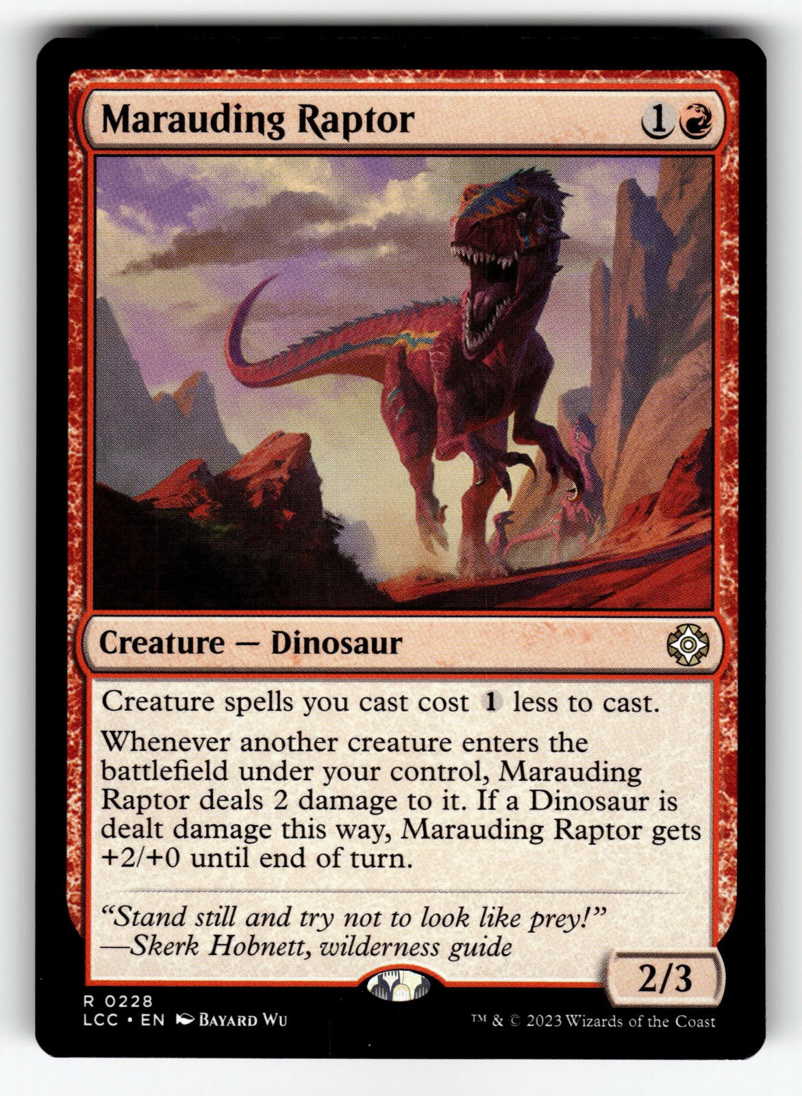 Marauding Raptor – 228 LCC: Commander: The Lost Caverns of Ixalan R NM