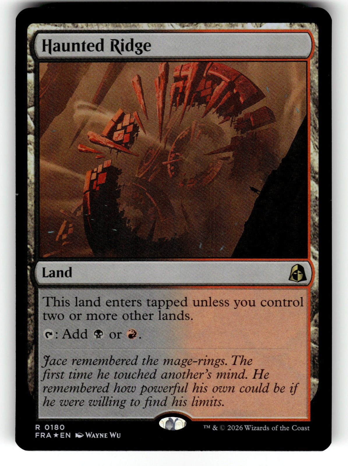 Haunted Ridge – 180 FRA: Reality Fracture R Foil NM