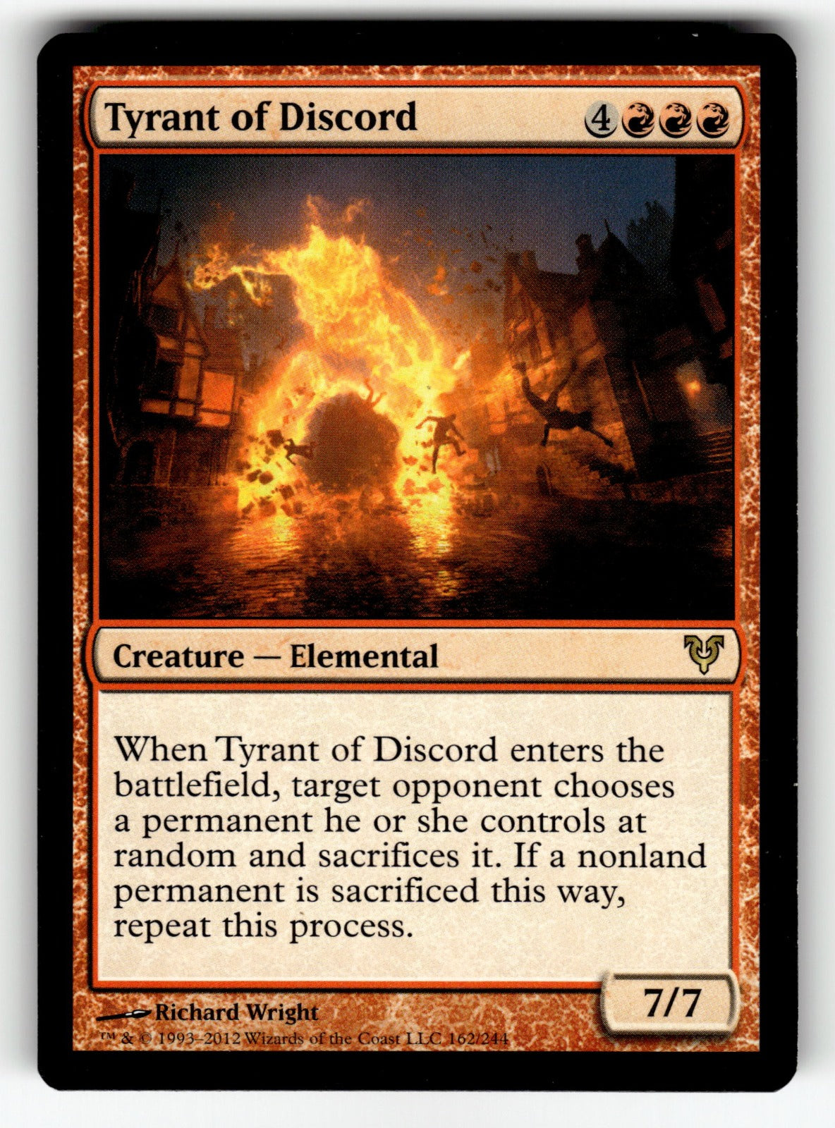 Tyrant of Discord – 162 AVR: Avacyn Restored R LP