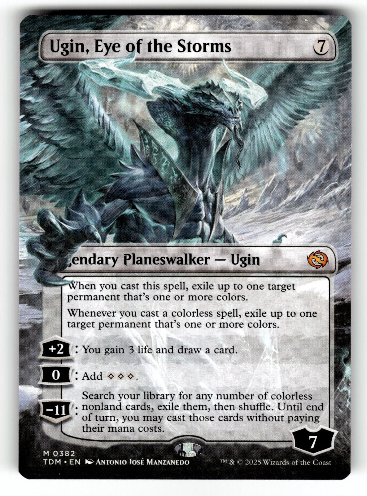 Ugin, Eye of the Storms (Borderless) – 382 TDM: Tarkir: Dragonstorm M NM