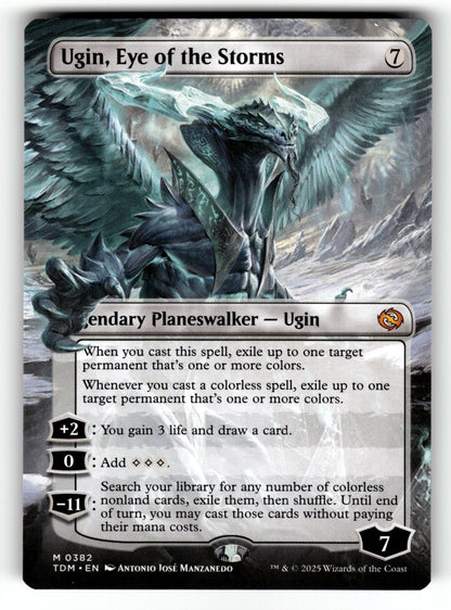 Ugin, Eye of the Storms (Borderless) – 382 TDM: Tarkir: Dragonstorm M NM