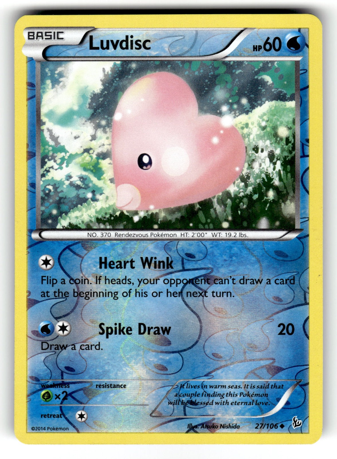 Luvdisc – 27/106 FLF: XY - Flashfire Uncommon Reverse Holo LP