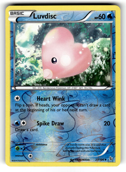 Luvdisc – 27/106 FLF: XY - Flashfire Uncommon Reverse Holo LP
