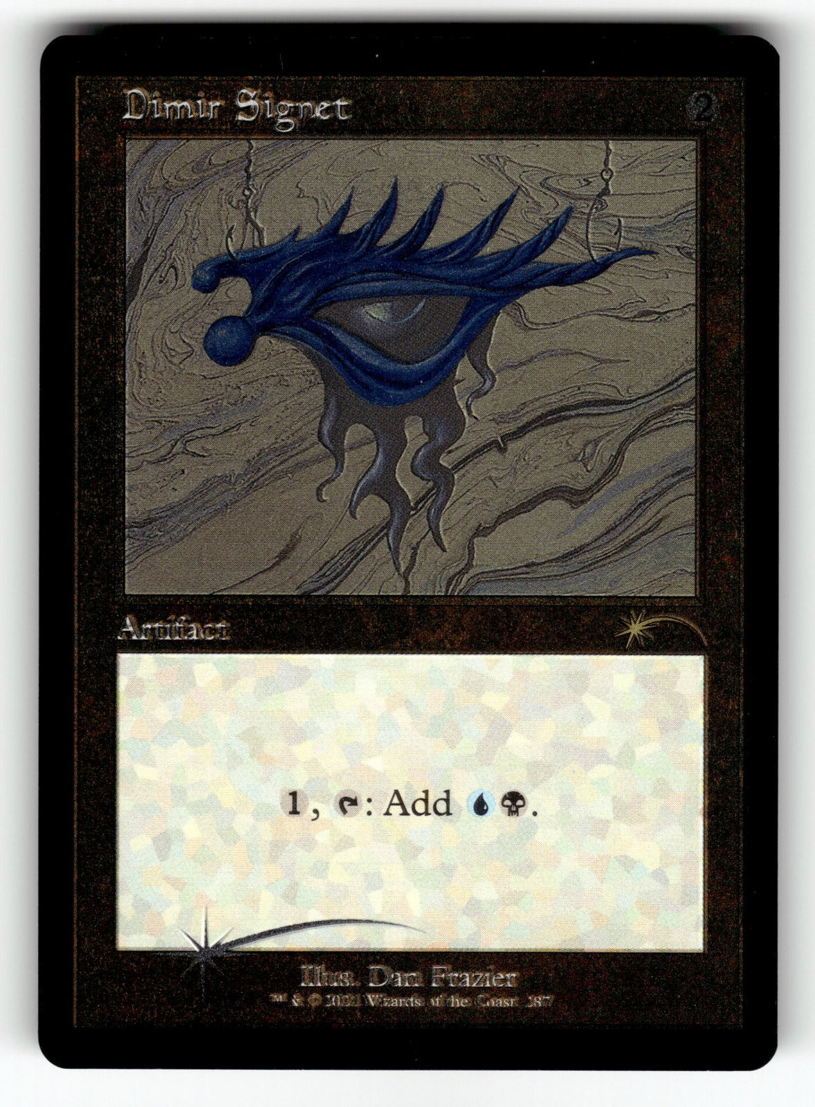 Dimir Signet (Foil Etched) – 287 SLD: Secret Lair Drop Series R FoilNM