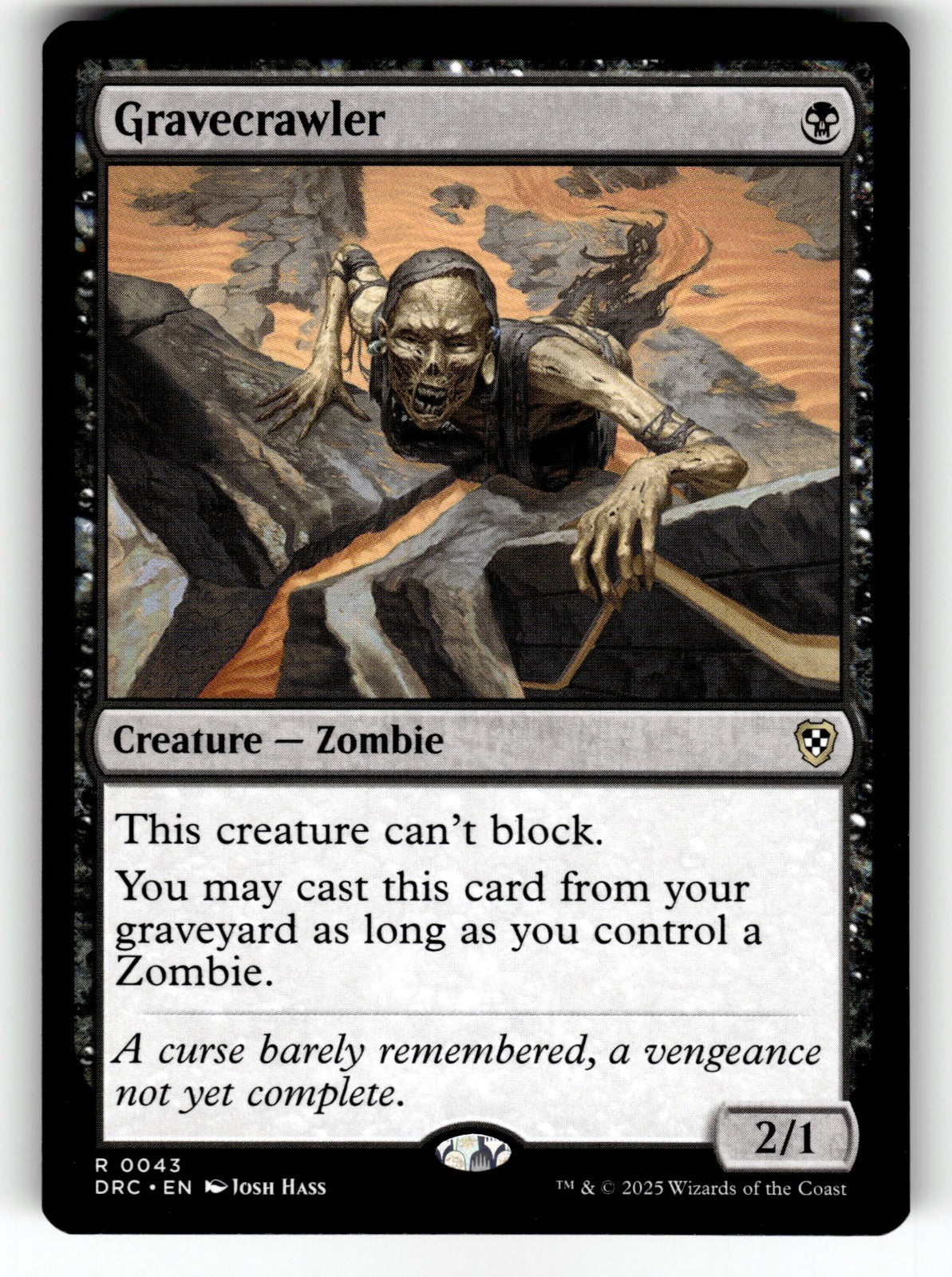 Gravecrawler – 43 DRC: Commander: Aetherdrift R NM