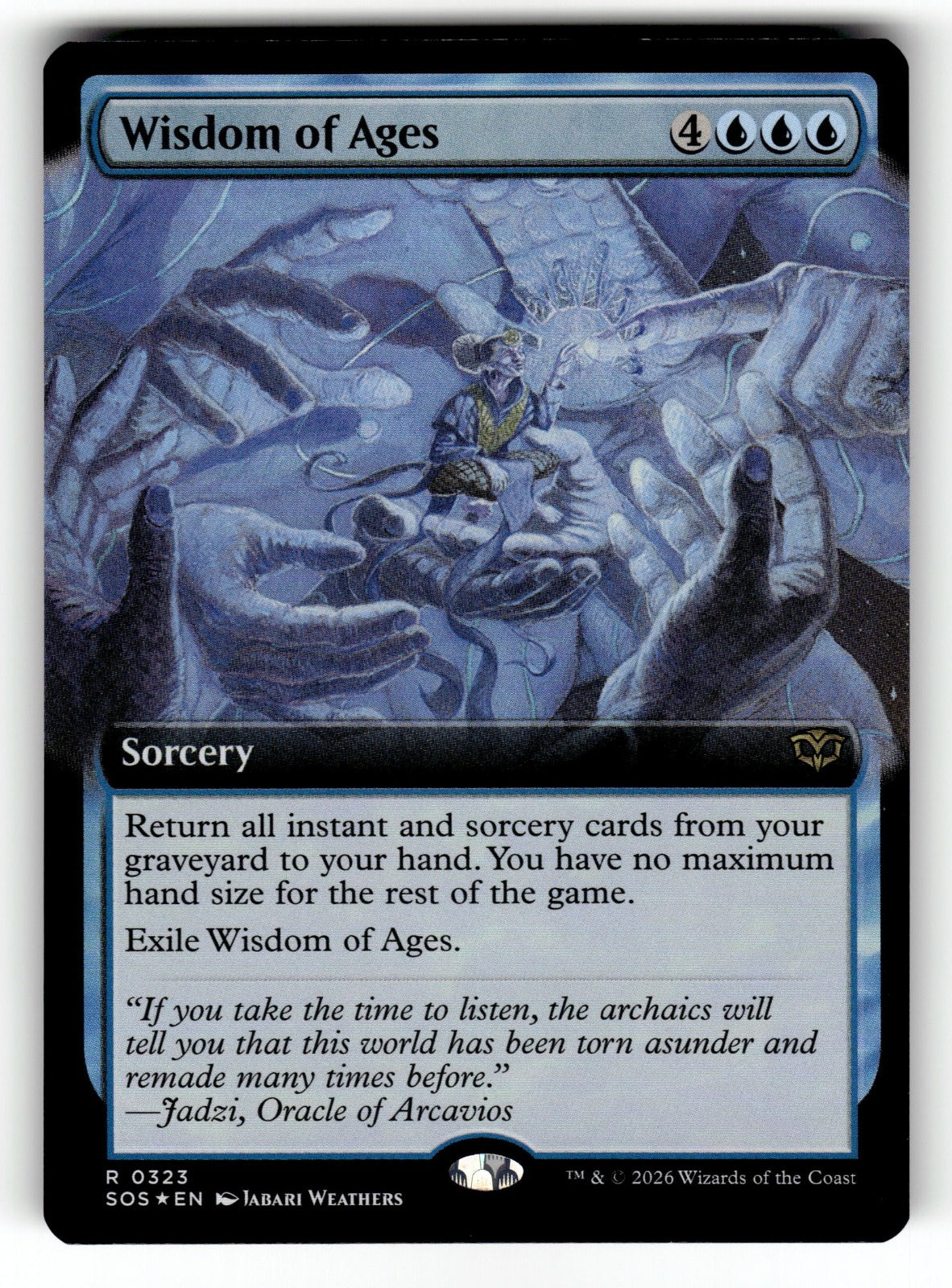 Wisdom of Ages (Extended Art) – 323 SOS: Secrets of Strixhaven R FoilNM