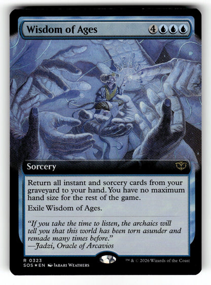 Wisdom of Ages (Extended Art) – 323 SOS: Secrets of Strixhaven R FoilNM