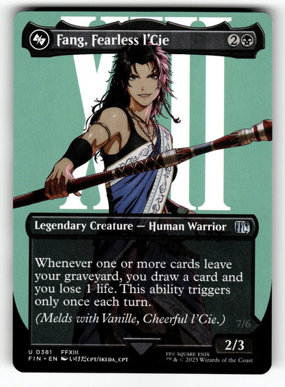 Fang, Fearless l'Cie (Borderless) – 381 FIN: FINAL FANTASY U NM