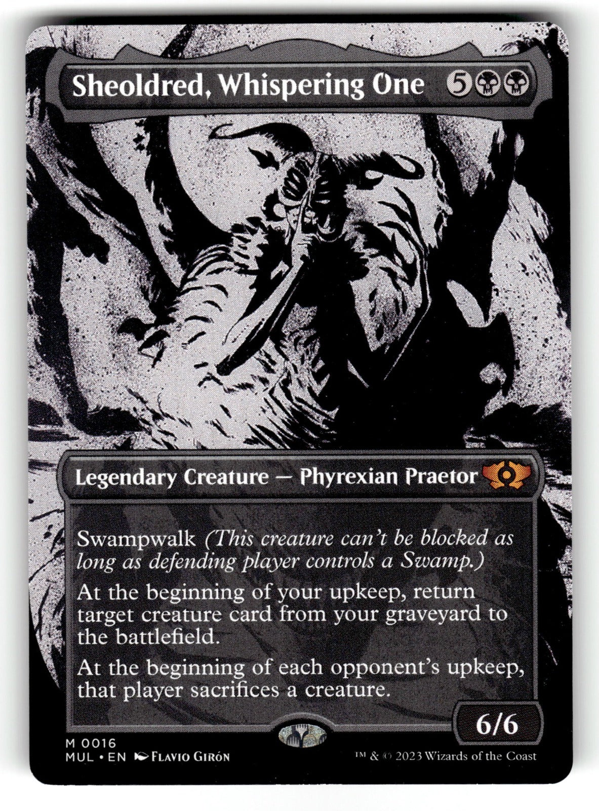 Sheoldred, Whispering One – 16 MUL: March of the Machine: Multiverse Legends M NM