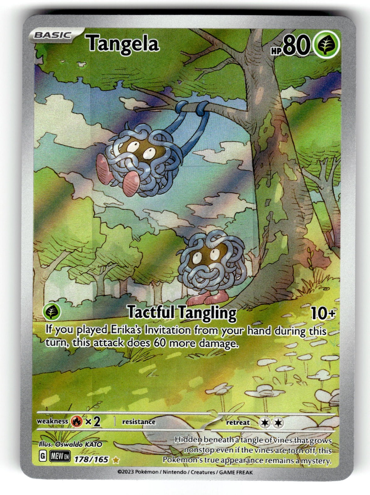 Tangela - 178/165 MEW: SV: Scarlet & Violet 151 Illustration Rare Holo NM