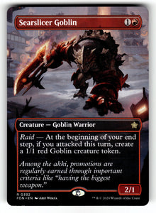 Searslicer Goblin (Borderless) – 332 FDN: Foundations R NM