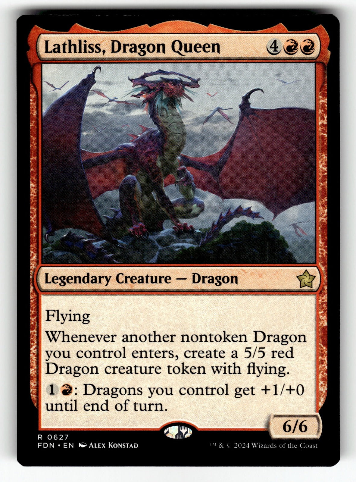 Lathliss, Dragon Queen – 627 FDN: Foundations R NM