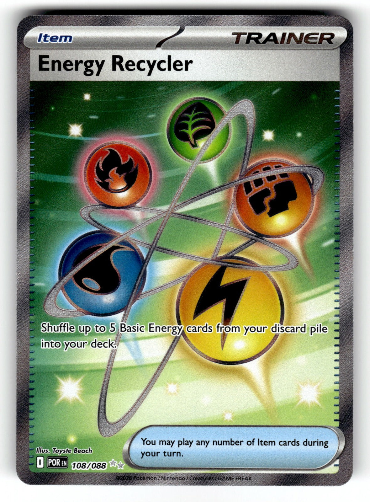 Energy Recycler – 108/088 POR: ME03: Perfect Order Ultra Rare HoloNM