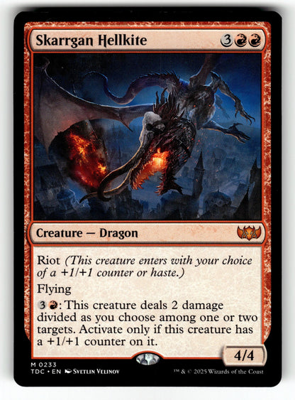 Skarrgan Hellkite – 233 TDC: Commander: Tarkir: Dragonstorm M LP