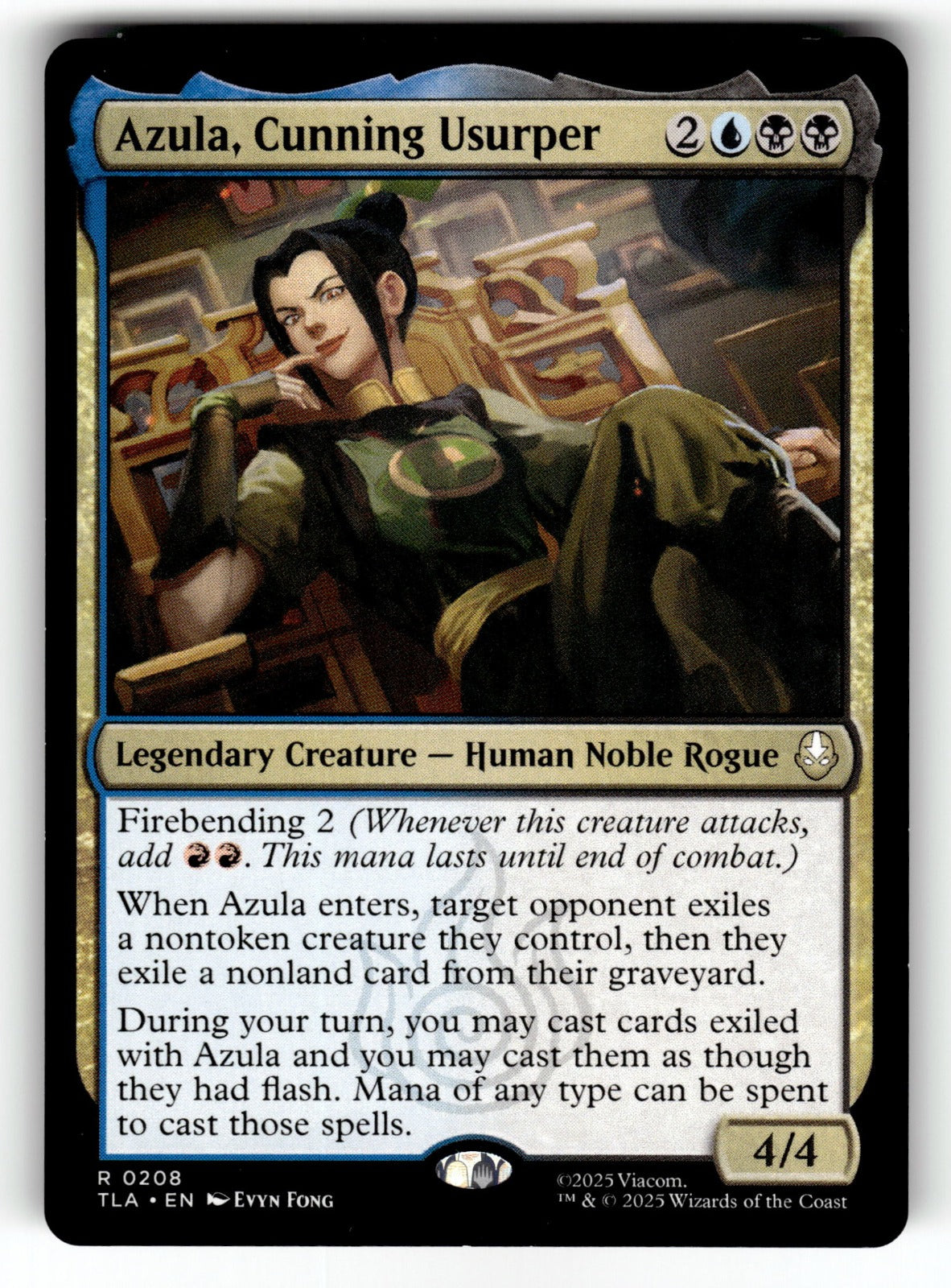 Azula, Cunning Usurper – 208 TLA: Avatar: The Last Airbender R NM