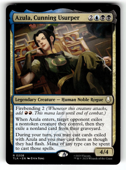Azula, Cunning Usurper – 208 TLA: Avatar: The Last Airbender R NM