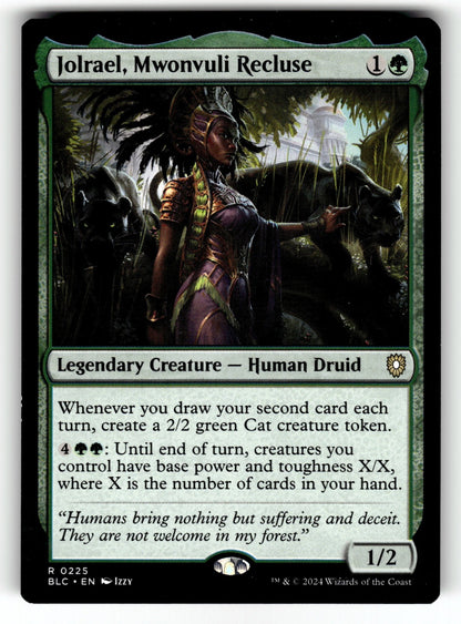 Jolrael, Mwonvuli Recluse – 225 BLC: Commander: Bloomburrow R LP