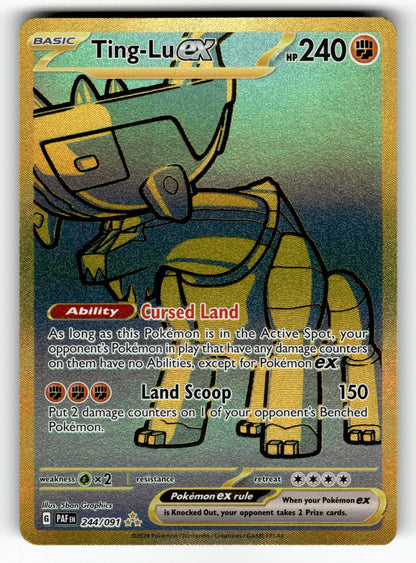 Ting-Lu ex – 244/091 PAF: SV: Paldean Fates Hyper Rare HoloNM
