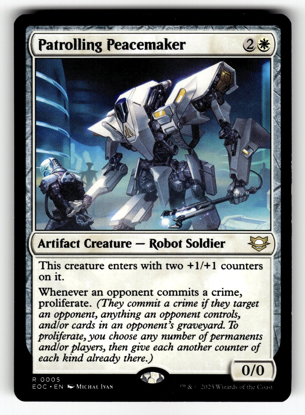 Patrolling Peacemaker – 5 EOC: Commander: Edge of Eternities R NM