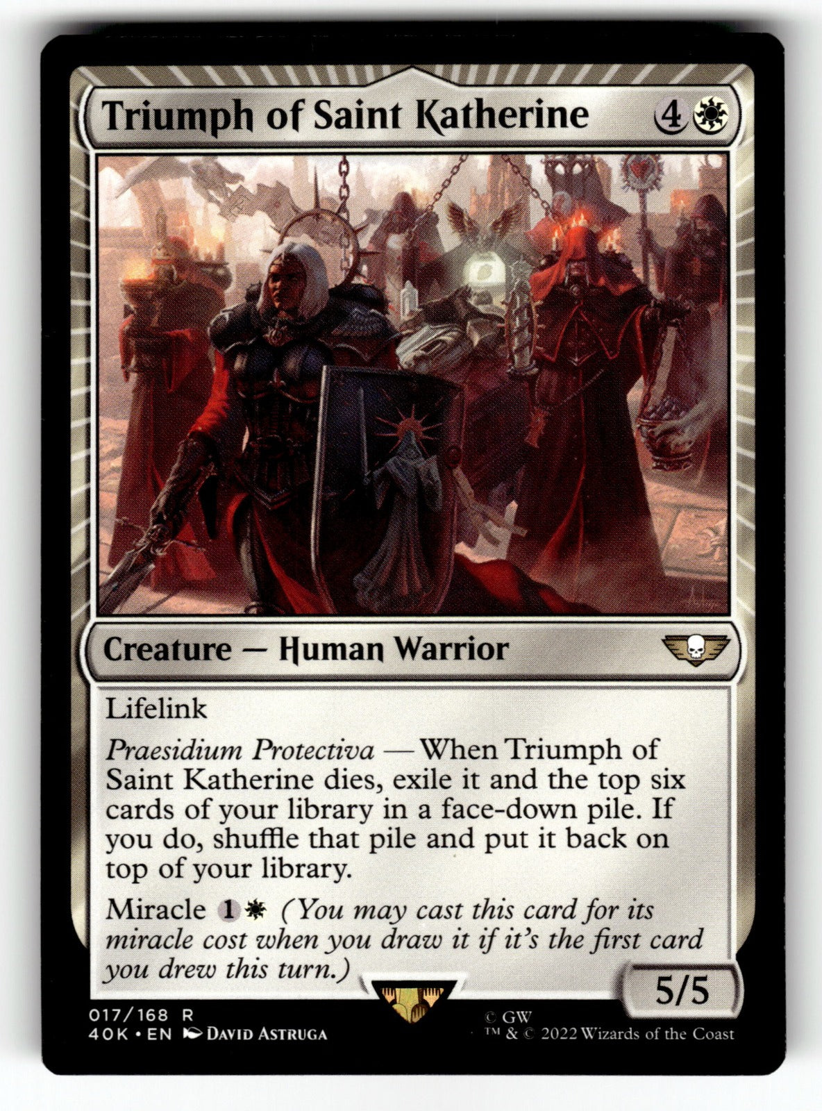 Triumph of Saint Katherine – 17 40K: Universes Beyond: Warhammer 40,000 R NM