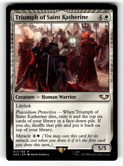 Triumph of Saint Katherine – 17 40K: Universes Beyond: Warhammer 40,000 R NM