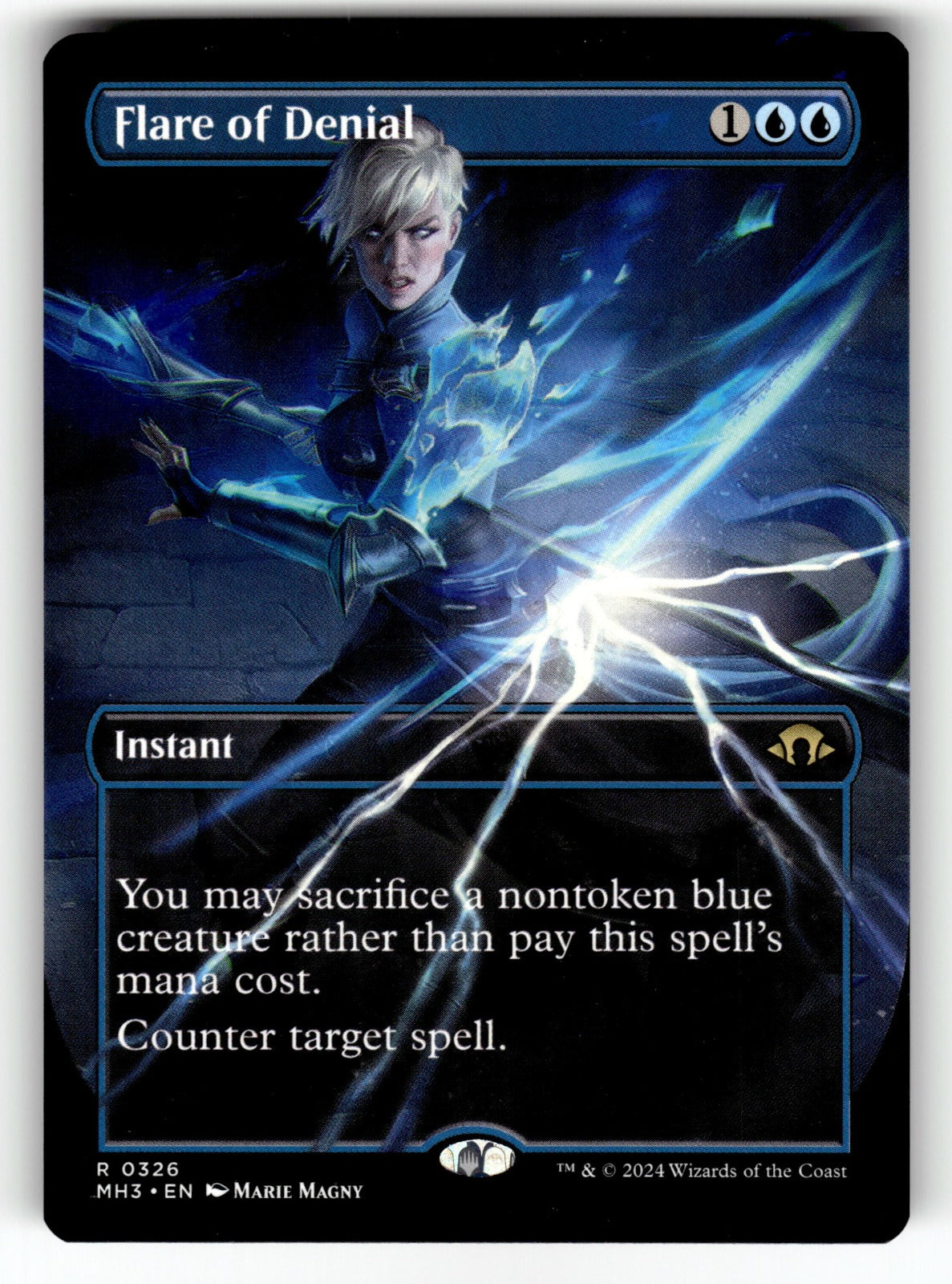 Flare of Denial (Borderless) – 326 MH3: Modern Horizons 3 R NM