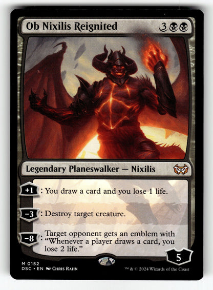 Ob Nixilis Reignited – 152 DSC: Commander: Duskmourn: House of Horror M NM