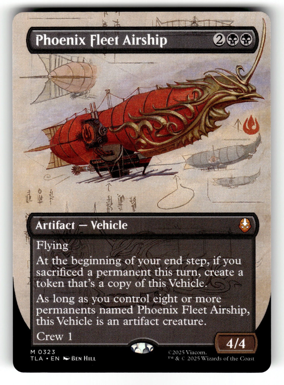 Phoenix Fleet Airship (Borderless) – 323 TLA: Avatar: The Last Airbender M NM