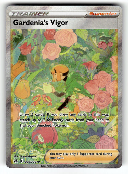 Gardenia's Vigor – GG61/GG70 CRZ:GG: SWSH: Crown Zenith: Galarian Gallery Ultra Rare Holo NM