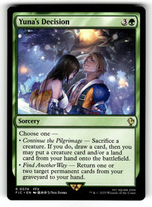 Yuna's Decision – 74 FIC: Commander: FINAL FANTASY R NM