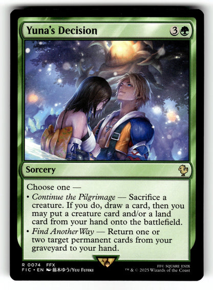Yuna's Decision – 74 FIC: Commander: FINAL FANTASY R NM