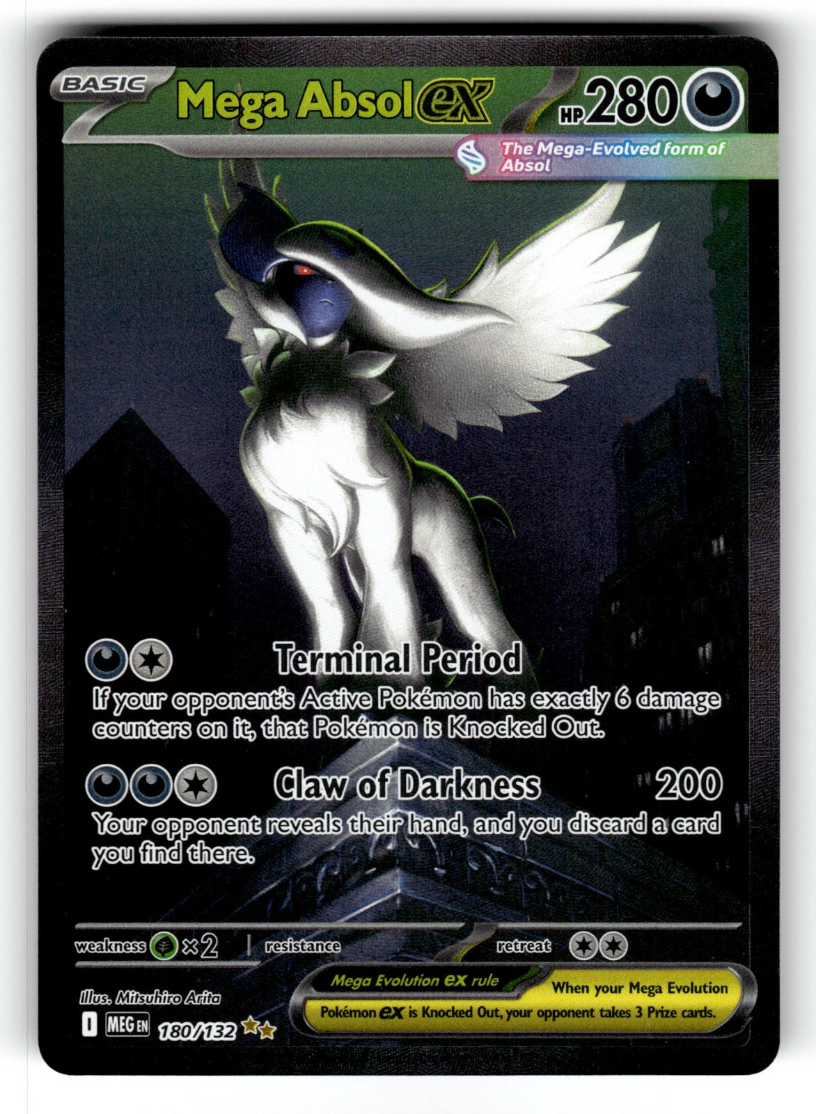 Mega Absol ex - – 180/132 MEG: ME01: Mega Evolution Special Illustration Rare Holo NM