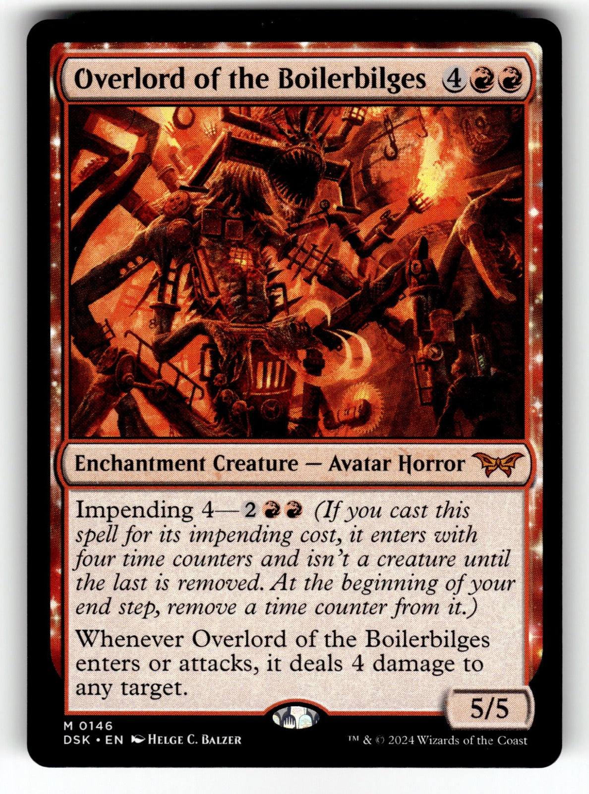 Overlord of the Boilerbilges – 146 DSK: Duskmourn: House of Horror M NM
