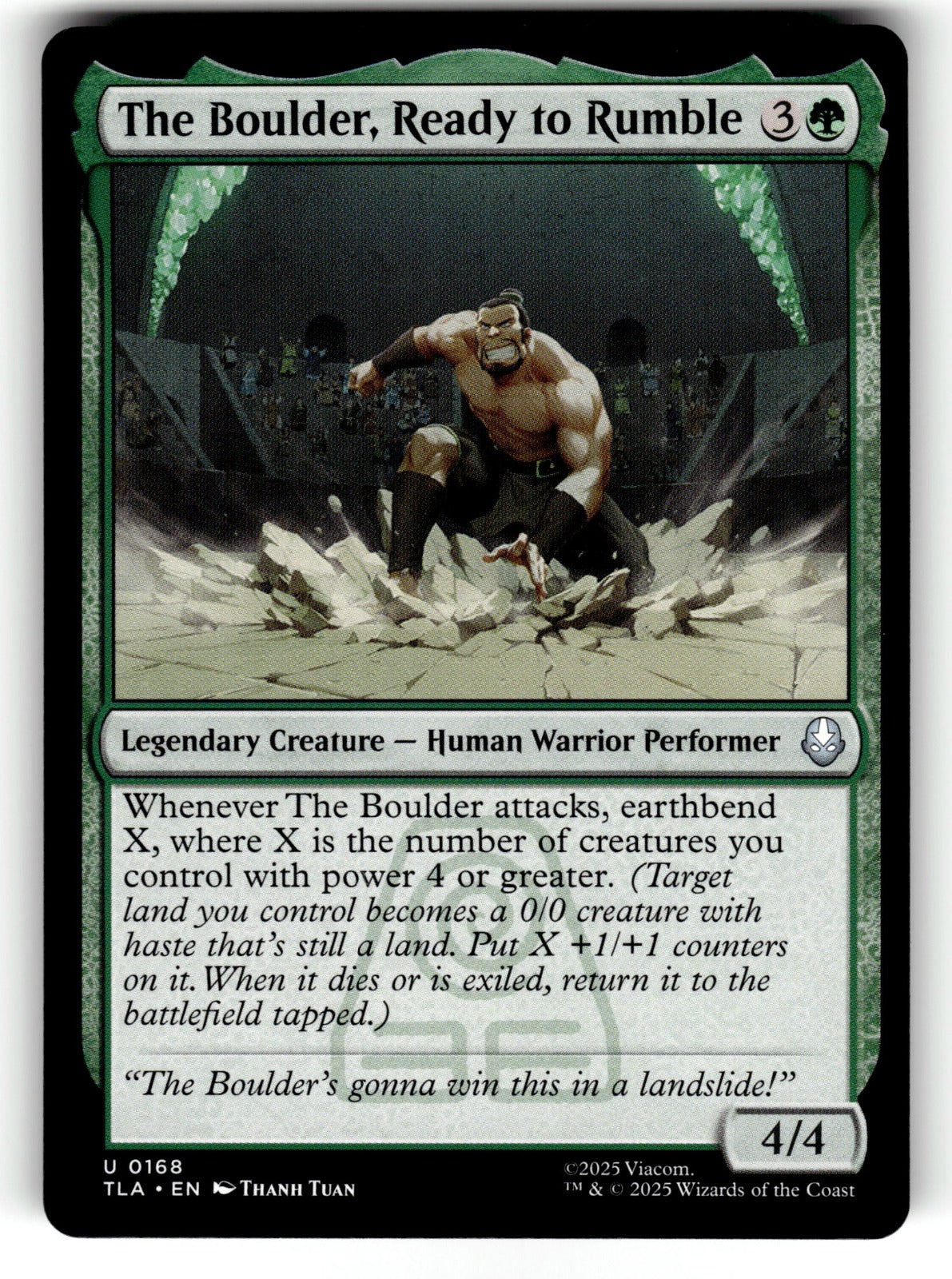 The Boulder, Ready to Rumble – 168 TLA: Avatar: The Last Airbender U NM