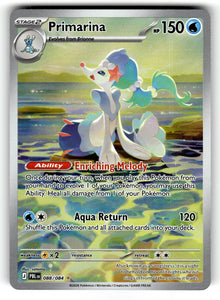 Primarina – 088/084 PBL: ME05: Pitch Black Illustration Rare Holo NM